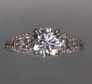 Diamond Ring Shown With a 1.50 Carat Diamond