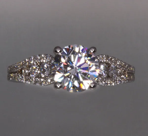 Diamond Ring Shown With a 1.50 Carat Diamond