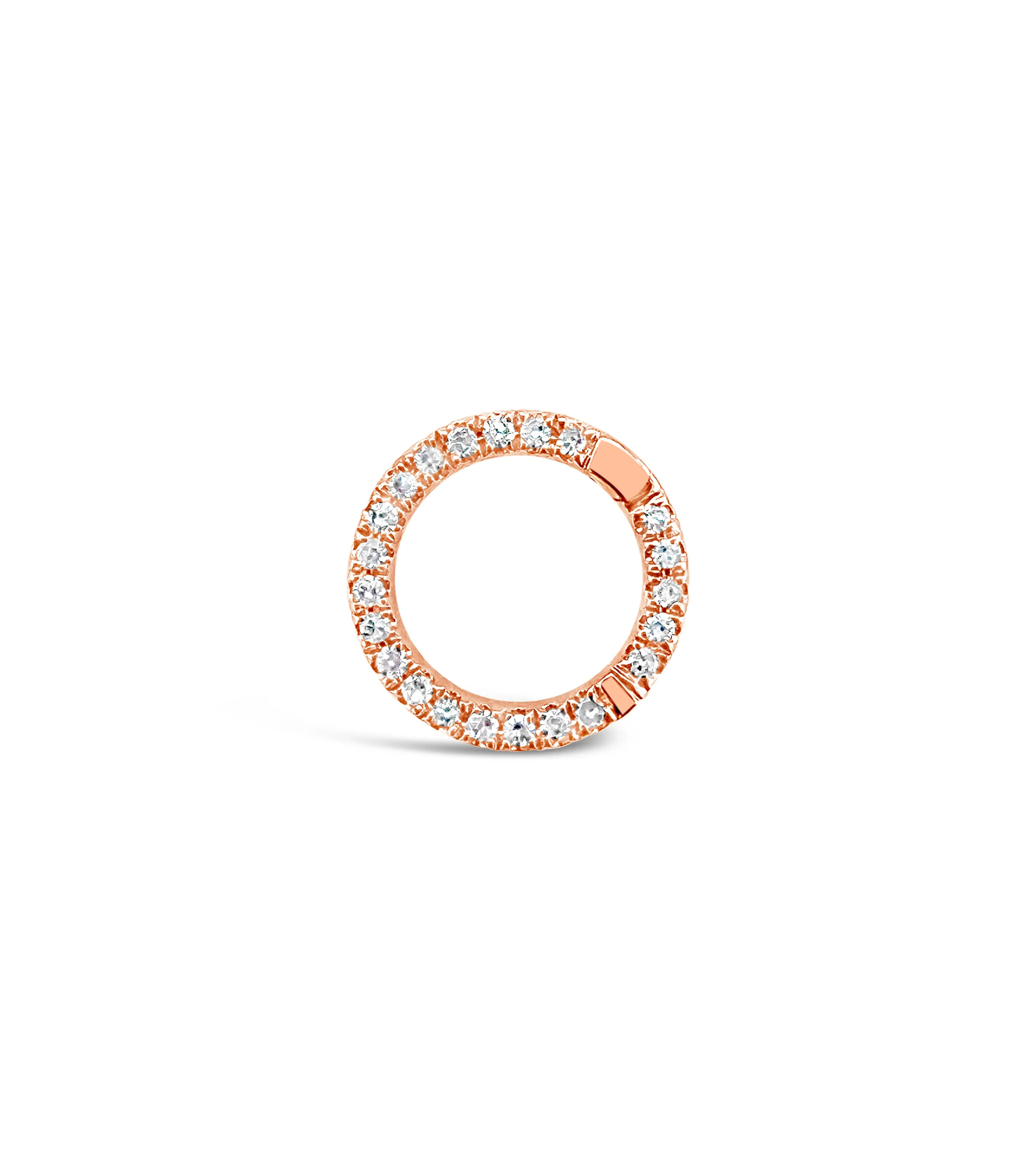 Diamond Round Connector Clasp