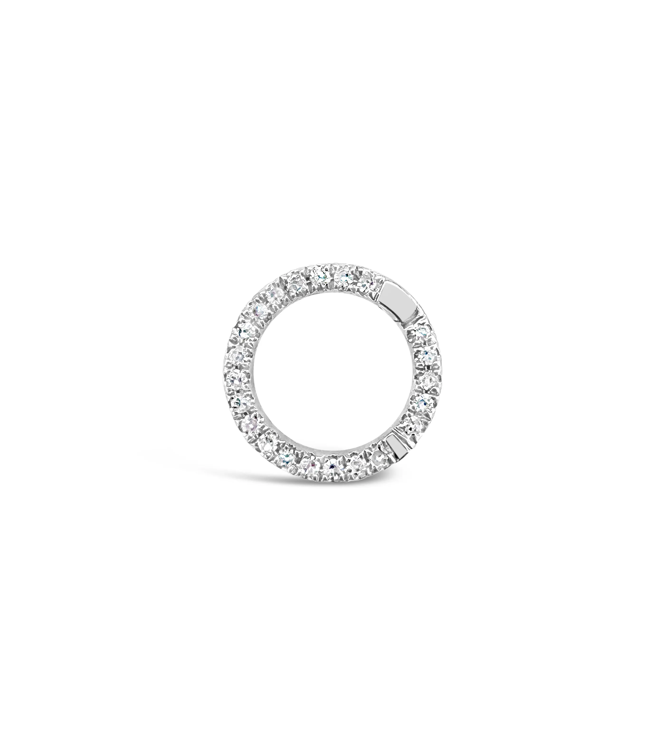 Diamond Round Connector Clasp