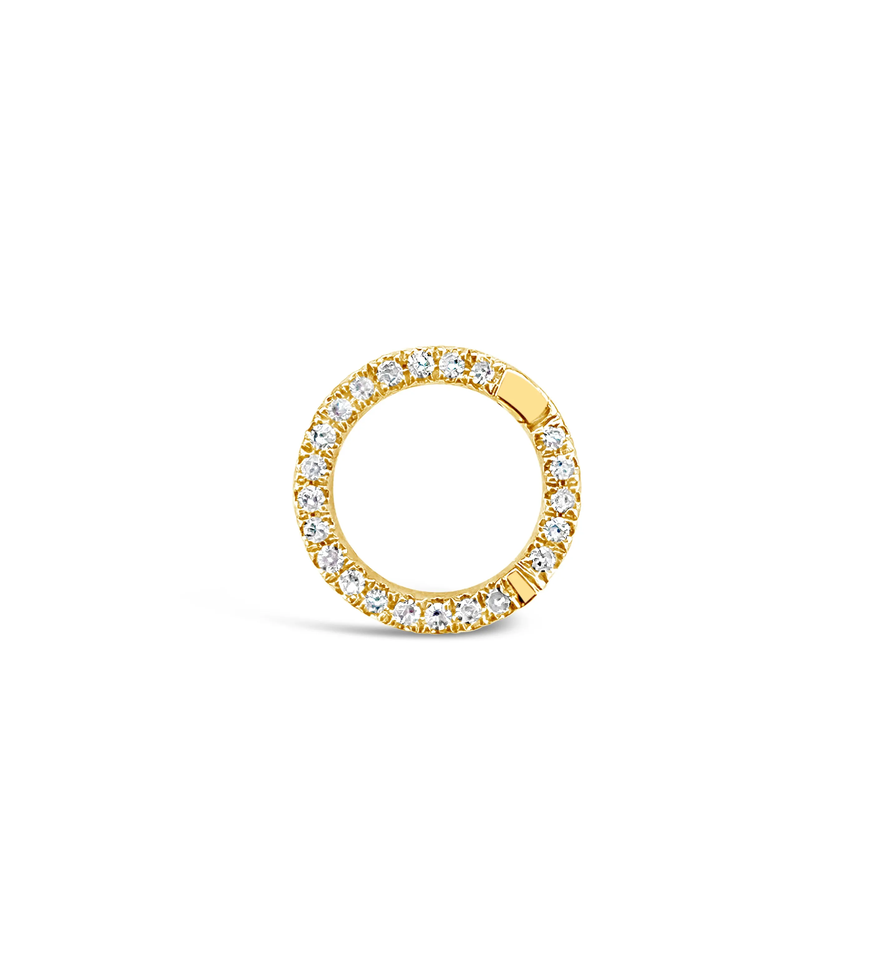 Diamond Round Connector Clasp