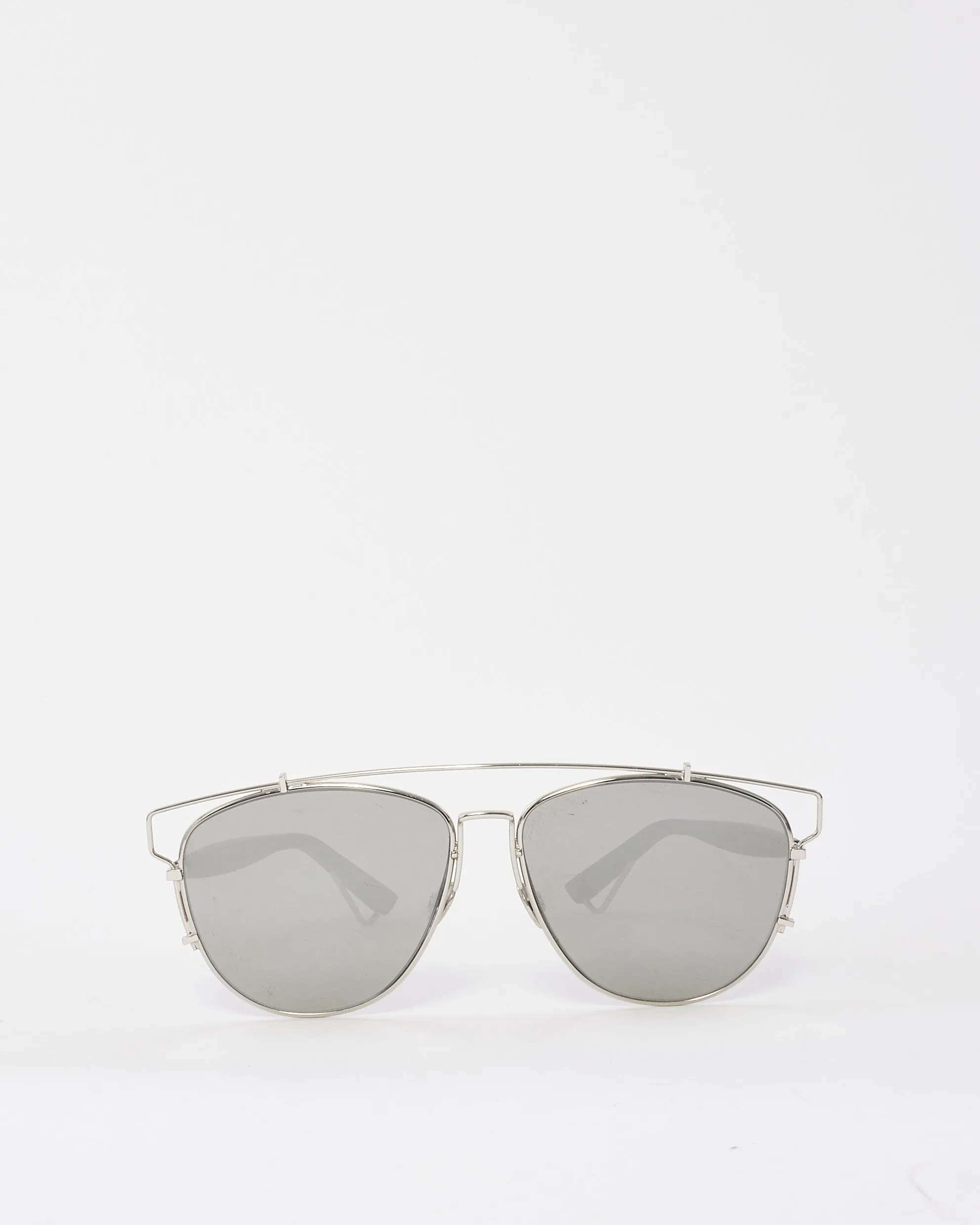 Dior Silver Mirror Technologic Aviator Sunglasses