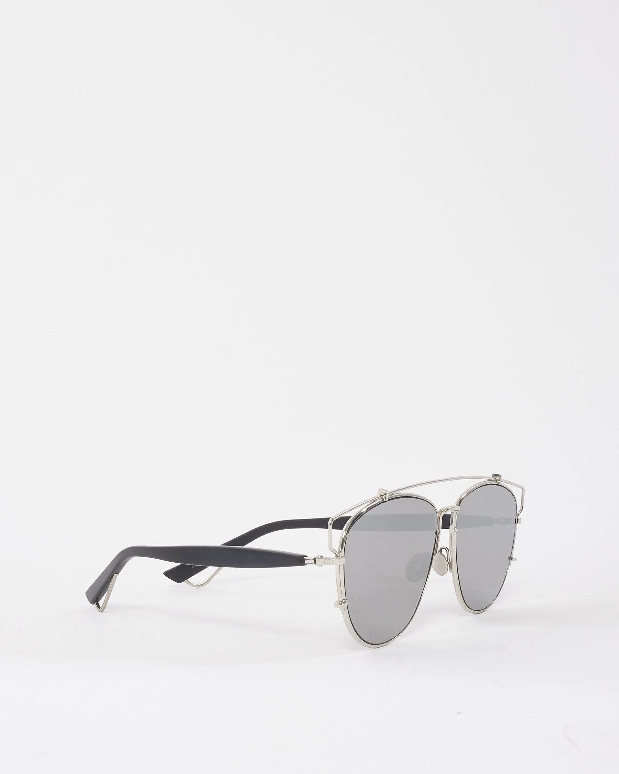 Dior Silver Mirror Technologic Aviator Sunglasses