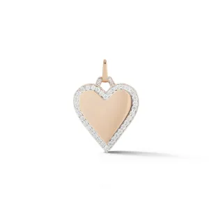 Dora Diamond Edge Heart Charm