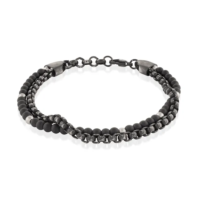 Double Beaded Chain Bracelet