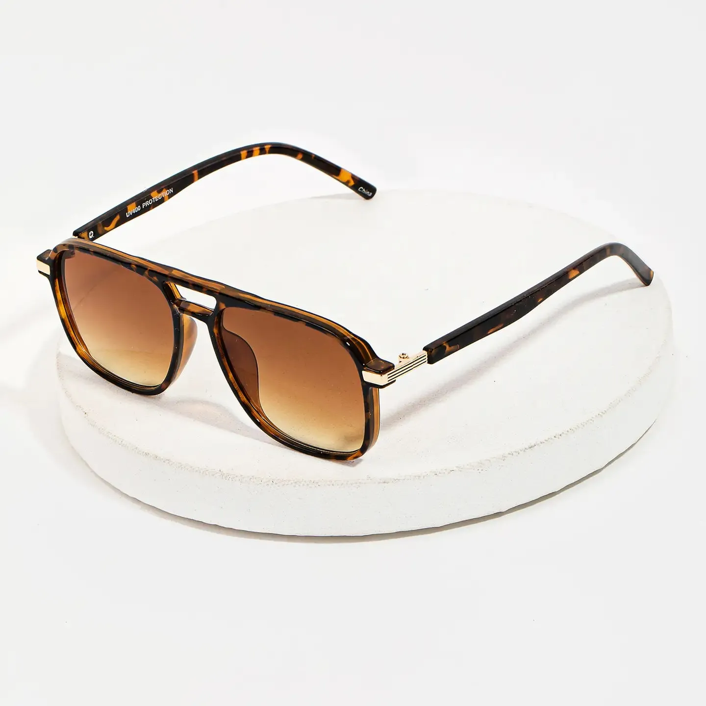 Double Bridge Aviator Sunglasses