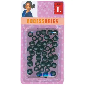 Dreamfix Small Wooden Beads (40 Pcs) Black :ACC45