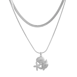 Echo of the Tides - Silver Necklace