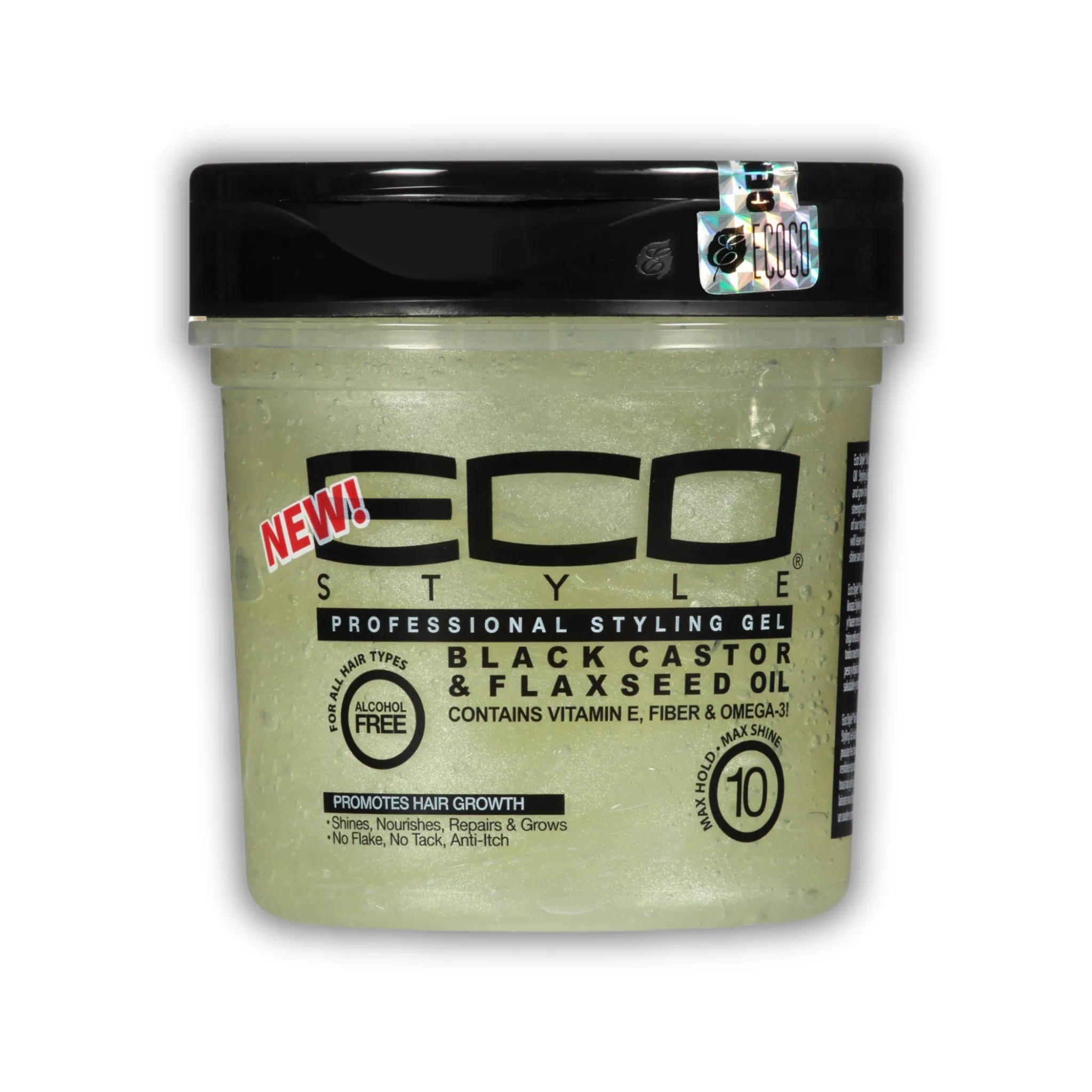 Eco Style Black Castor & Flaxseed Oil Styling Gel