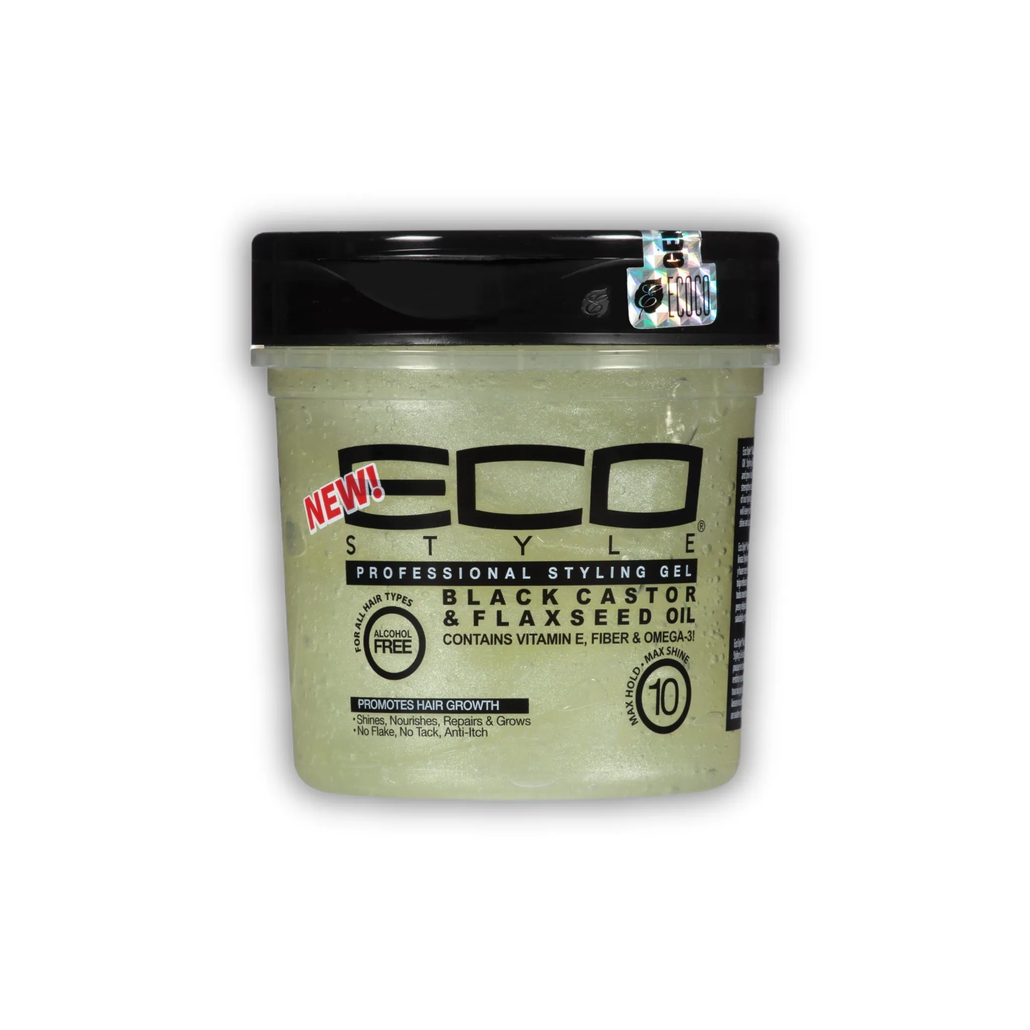 Eco Style Black Castor & Flaxseed Oil Styling Gel