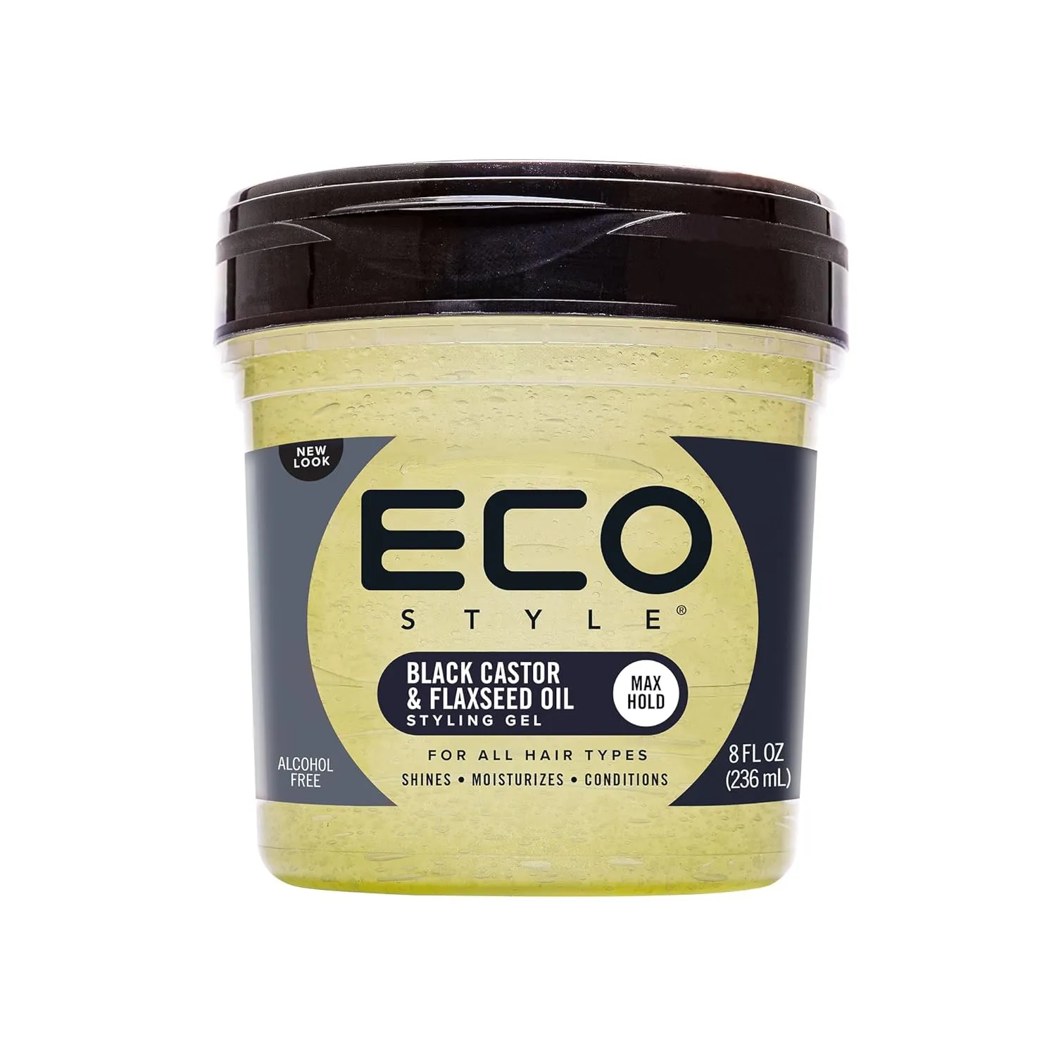 Eco Style Gel Black Castor Oil & Flaxseed