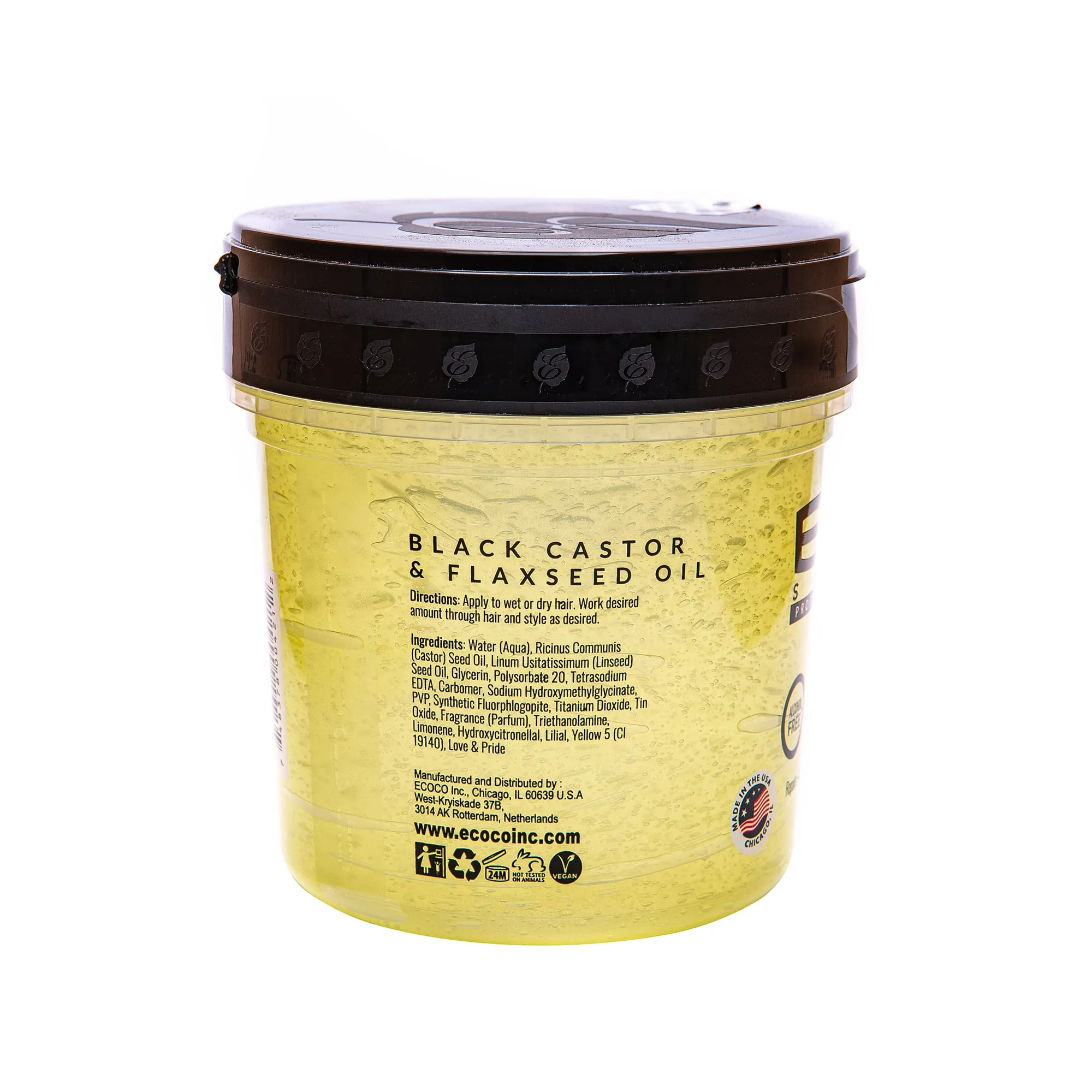 Eco Styler Black Castor & Flaxseed Oil Gel 32 oz