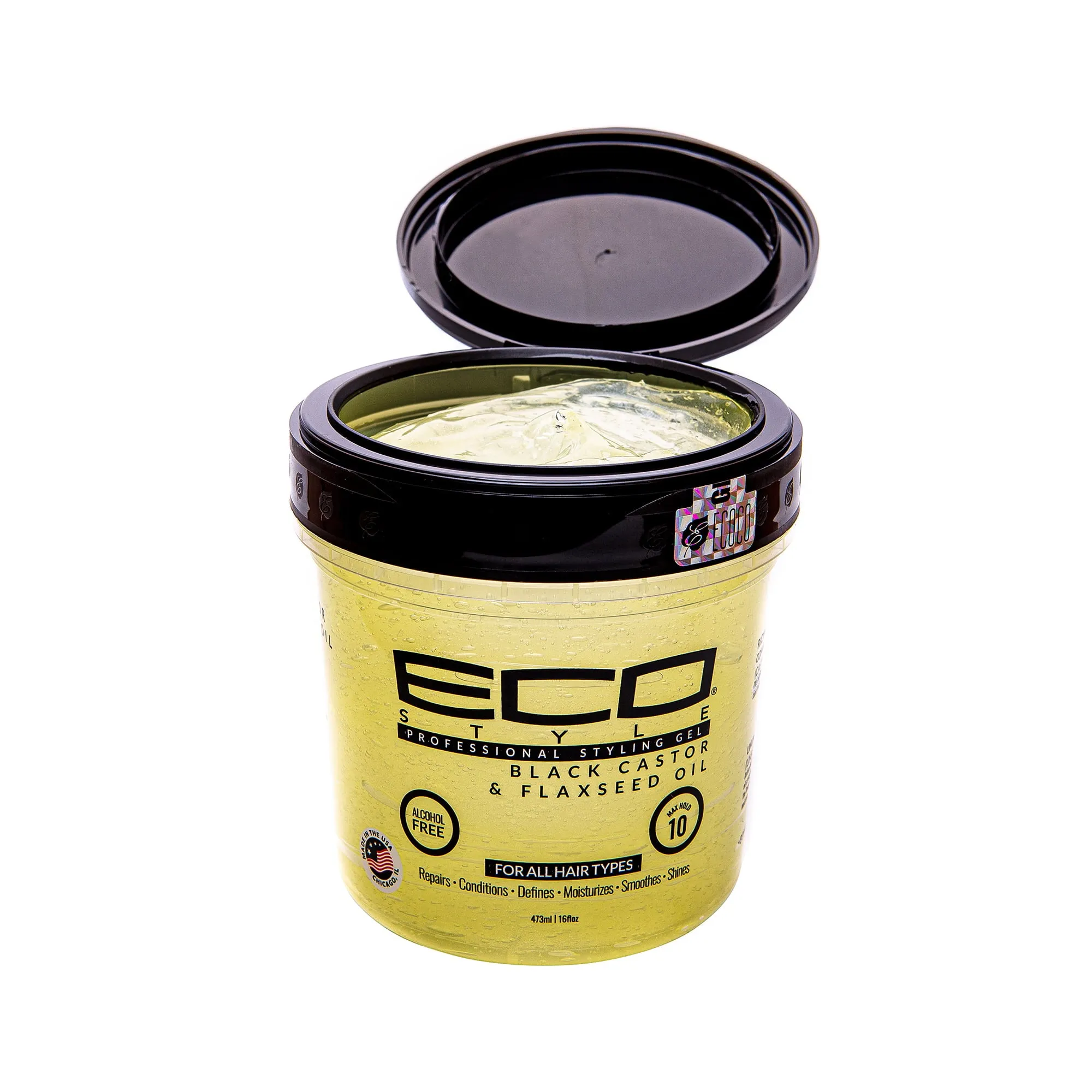 Eco Styler Black Castor & Flaxseed Oil Gel 32 oz