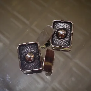 Edwardian Silver "Bossed" Cufflinks