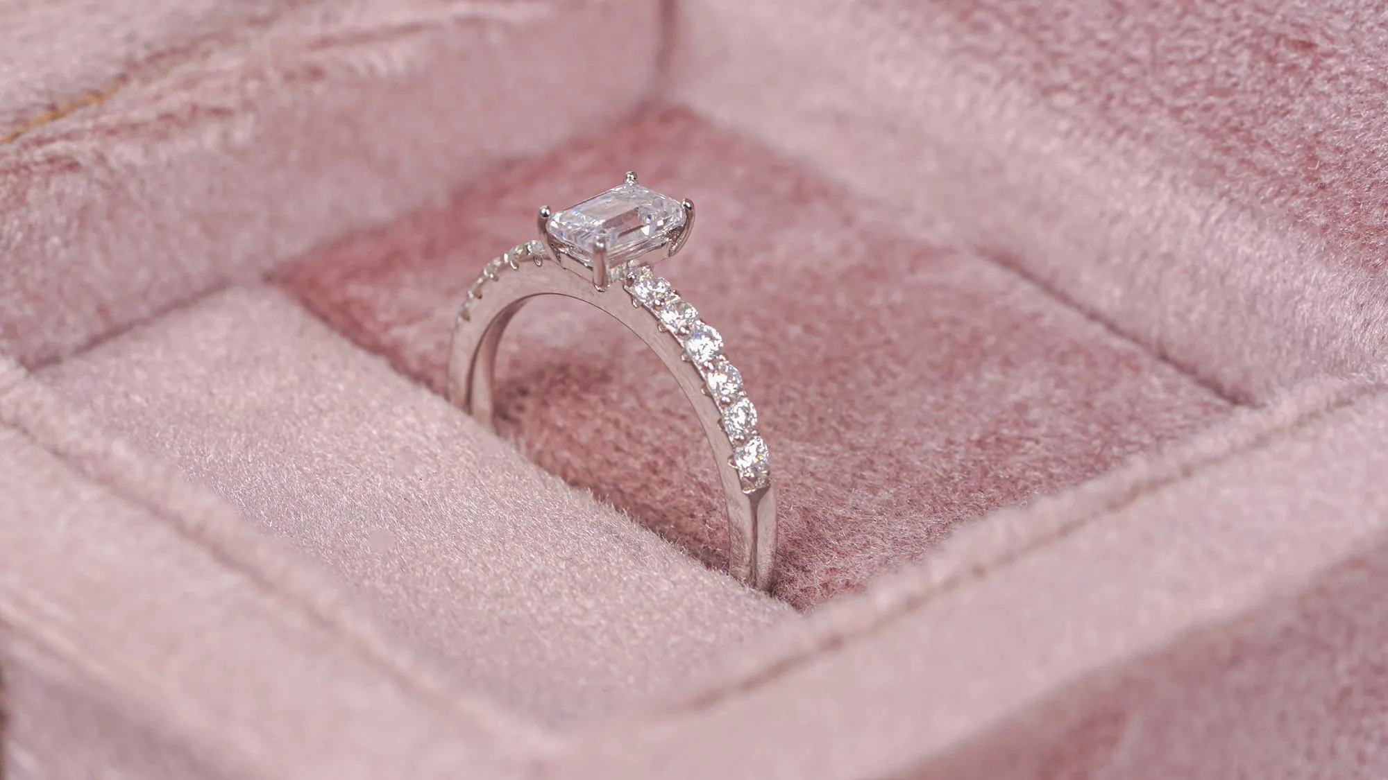 Emerald Cut Diamond Engagement Ring