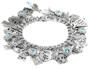 End of Year Teacher Gift Charm Bracelet