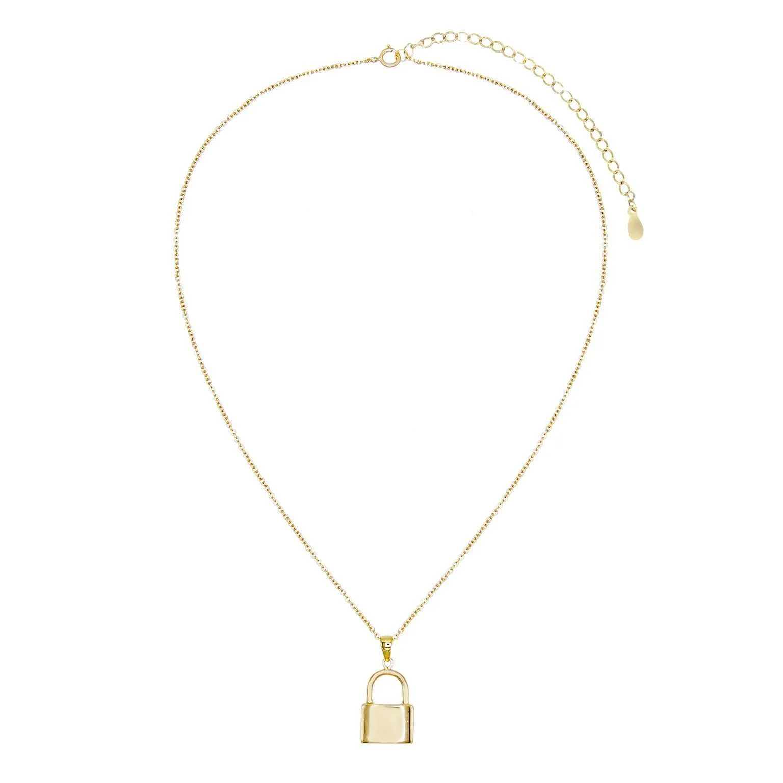 Engravable Lock Necklace
