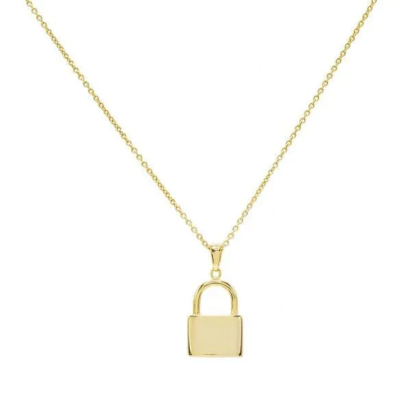 Engravable Lock Necklace