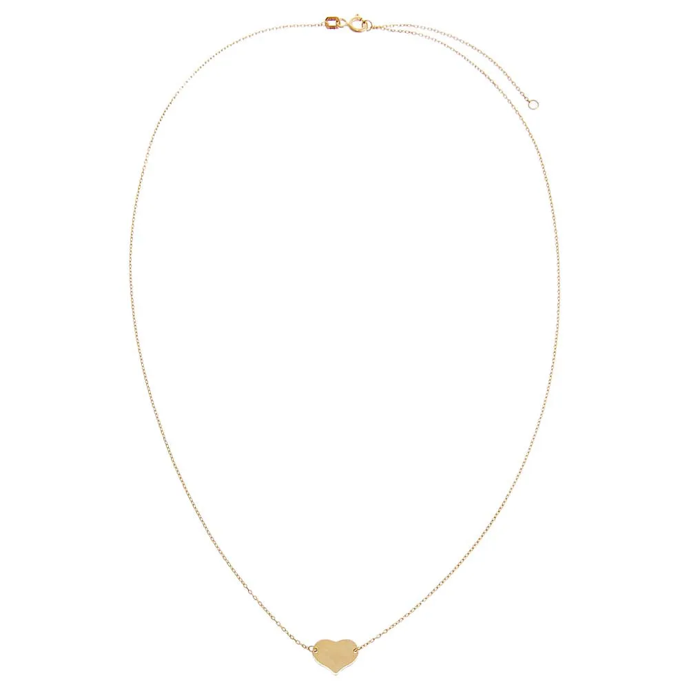 Engravable Mini Heart Necklace 14K