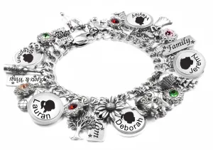 Engraved Children's Names with Birthstones