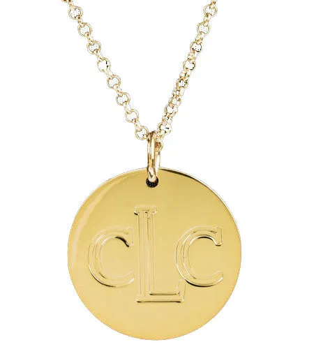 Engraved Disc Necklace-Andi Dorfman-The Bachelorette