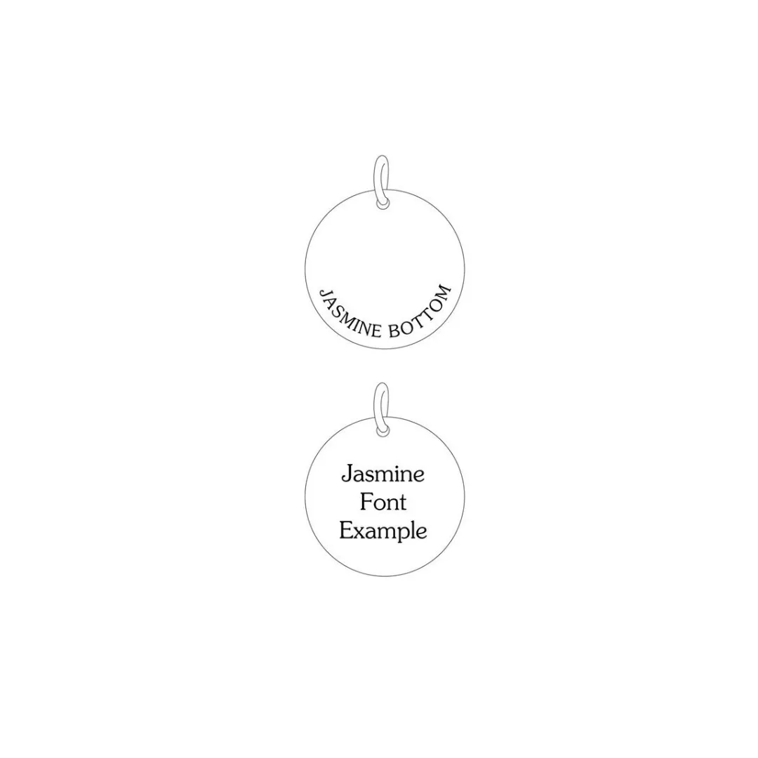 Engraved Disc Pendant