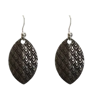Engraved Dragon Scales earrings, d'ears #2727