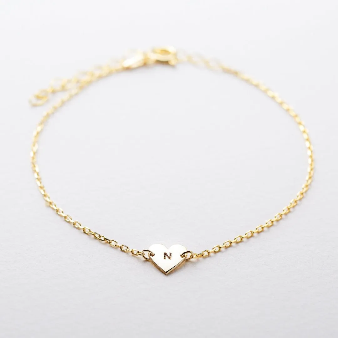 Engraved Heart Bracelet
