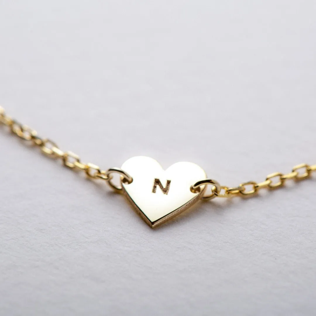 Engraved Heart Bracelet