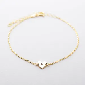 Engraved Heart Bracelet
