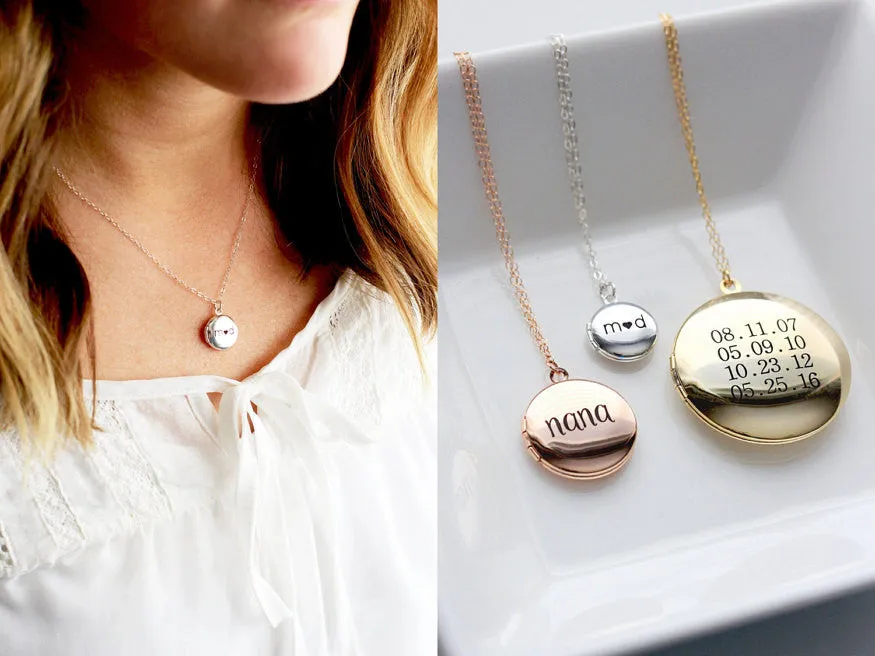 Engraved Mini Lockets