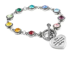 Engraved Not My Circus Crystal Bracelet