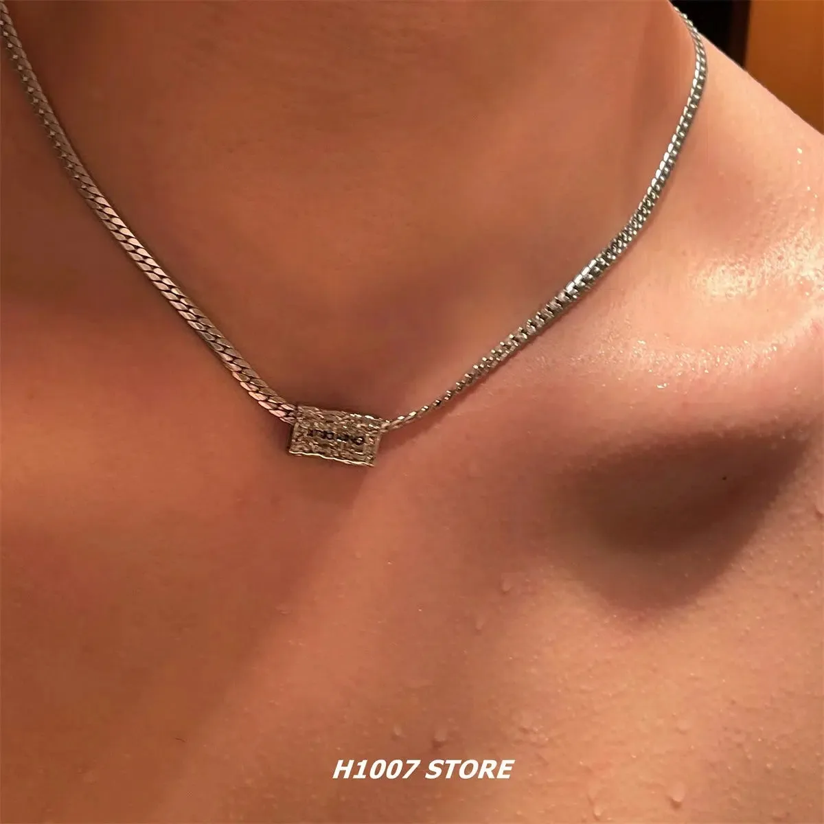 Engraved Pendant Necklace