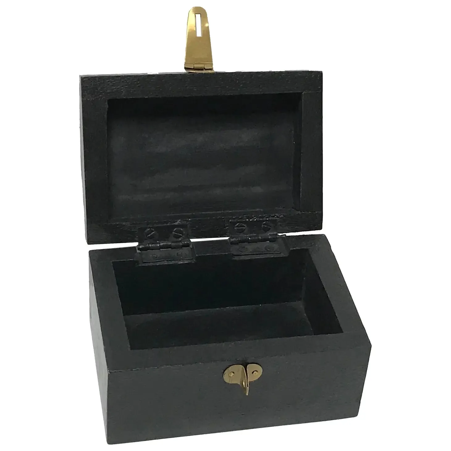 Engraved Pirate Ship Wood Treasure Chest