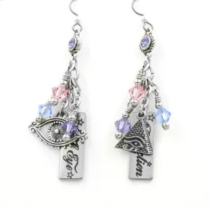 Evil Eyes Earrings with Lucky Eye for Protection