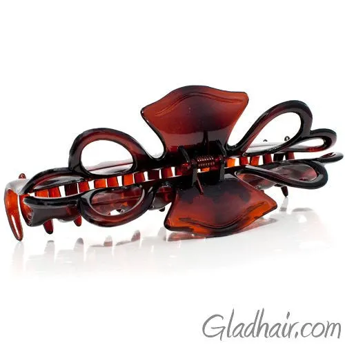 Extra Large French Plastic Tortoise Hair Claw