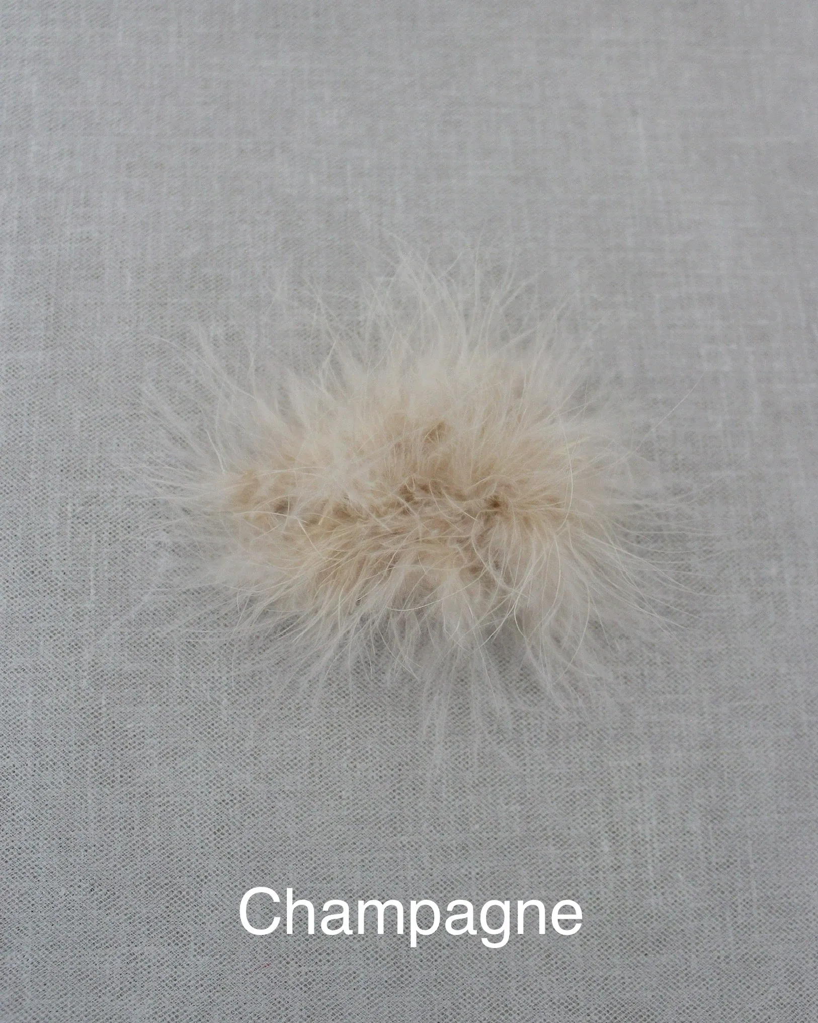 Faux Fur Hair Clip or Shoe Clips
