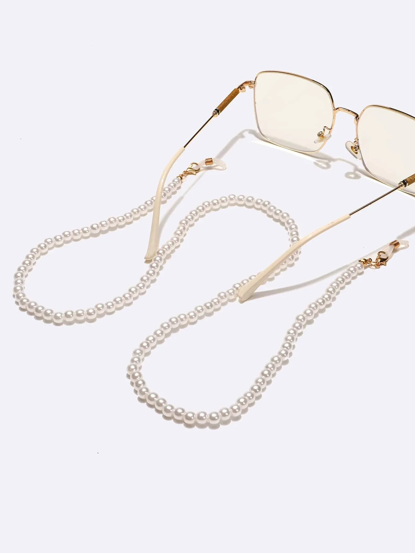 Faux Pearl Beaded Glasses Chain