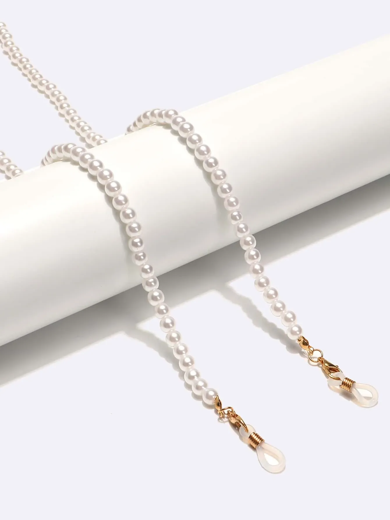 Faux Pearl Beaded Glasses Chain