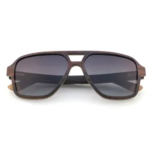 Faviators - Vintage Polarized Wood Aviator Sunglasses