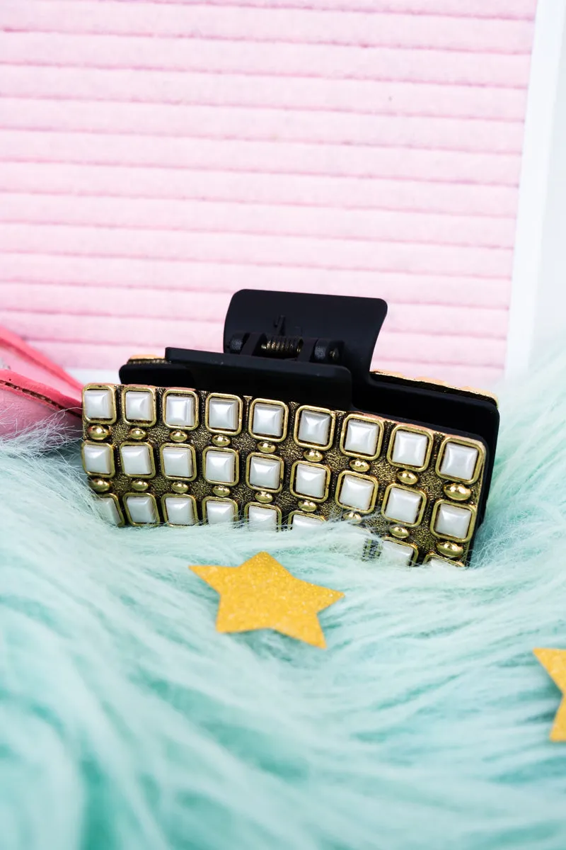 Feeling Special Pearl Goldtone Hair Claw