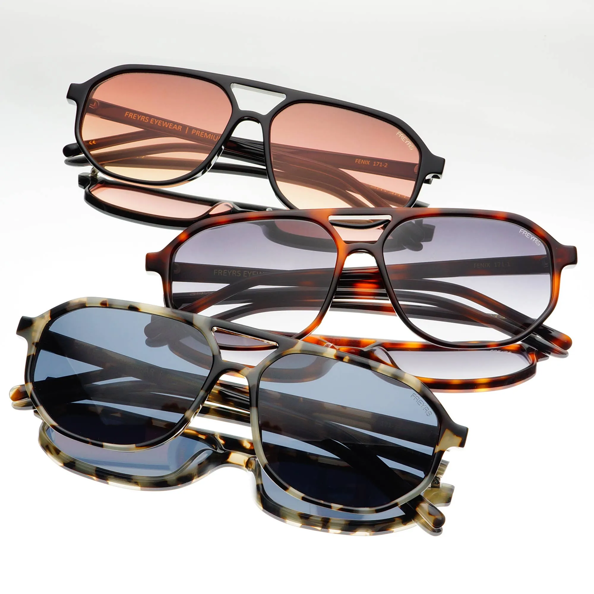 Fenix Aviator Sunglasses - Gray Tortoise