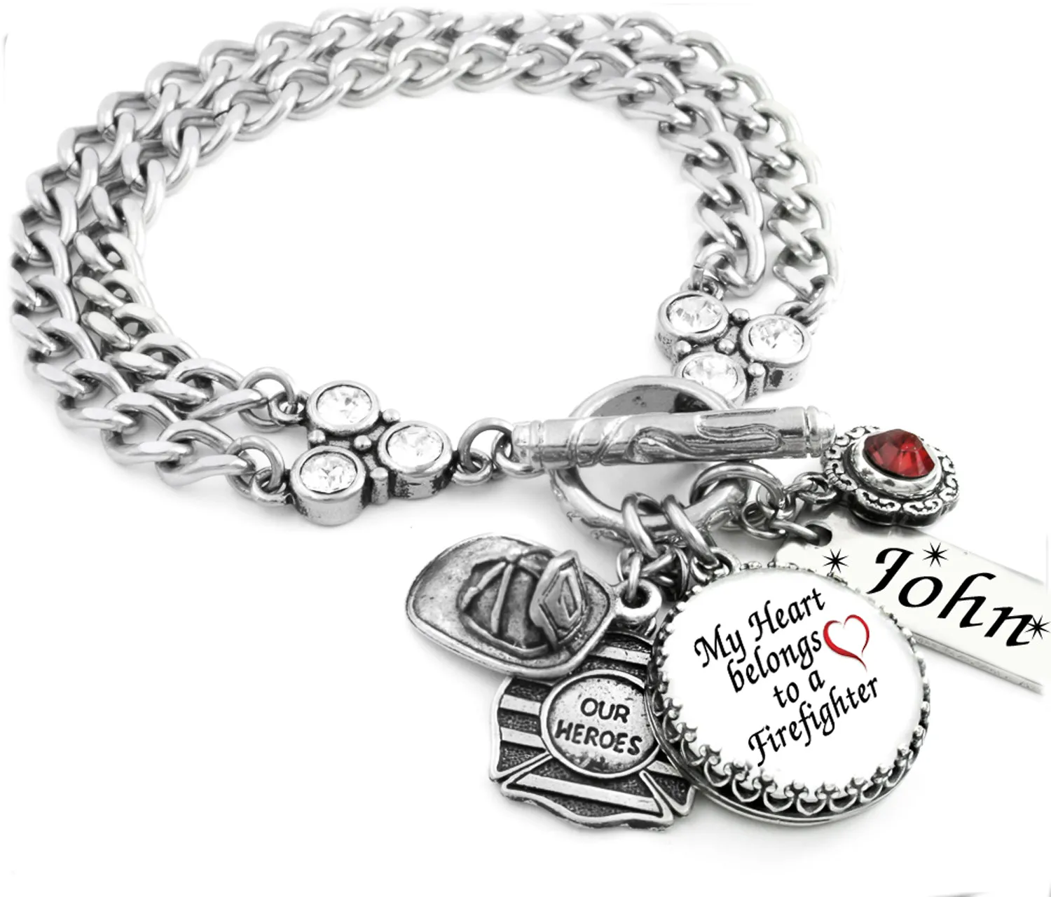 Firefighter Charm Bracelet