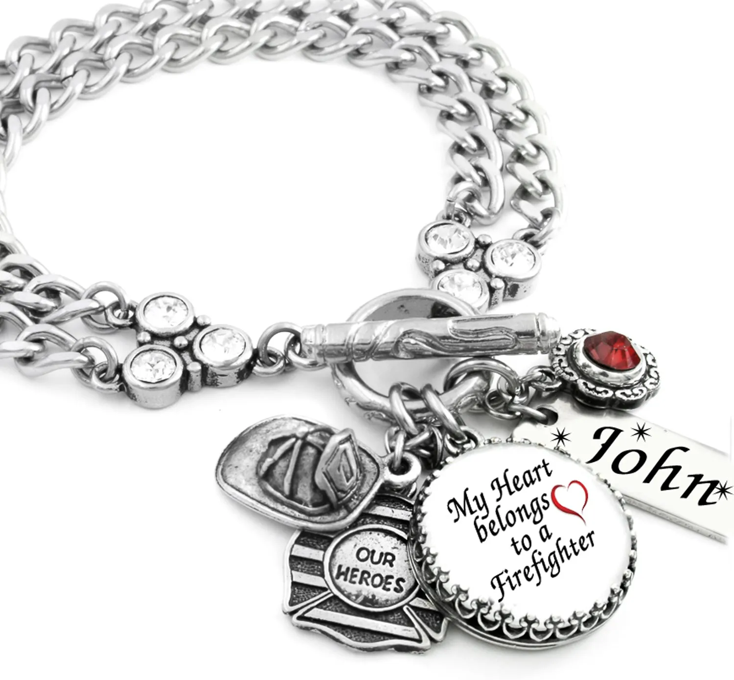 Firefighter Charm Bracelet