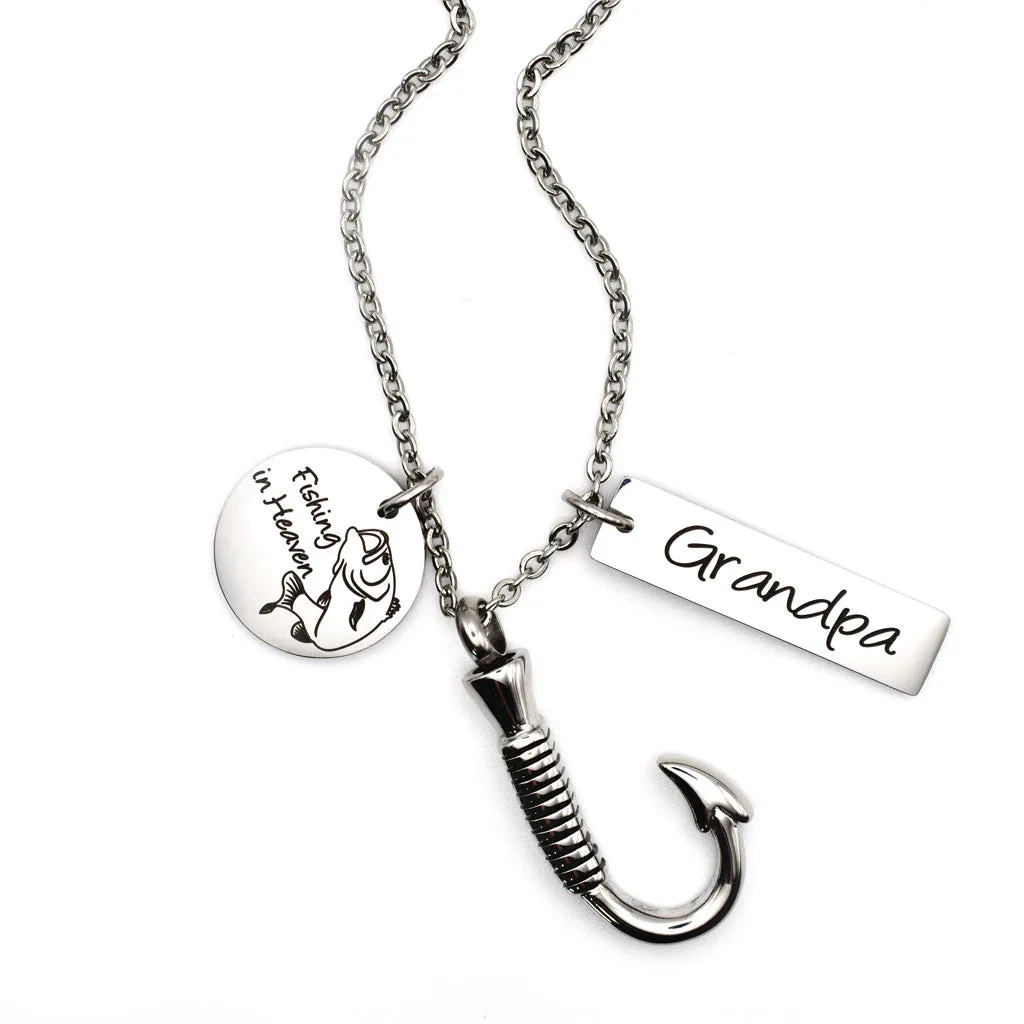 Fishing in Heaven Cremation Jewelry