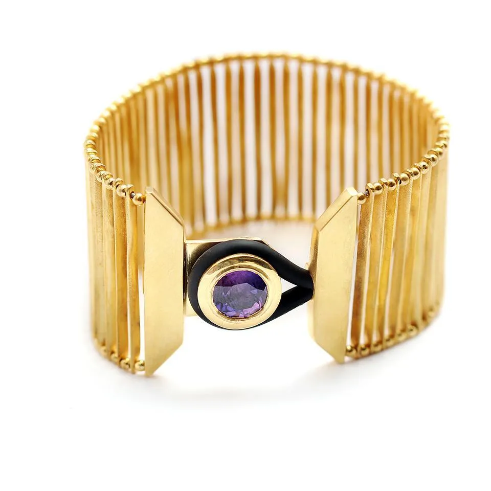 Flexi tach- design of gold bracelet for female