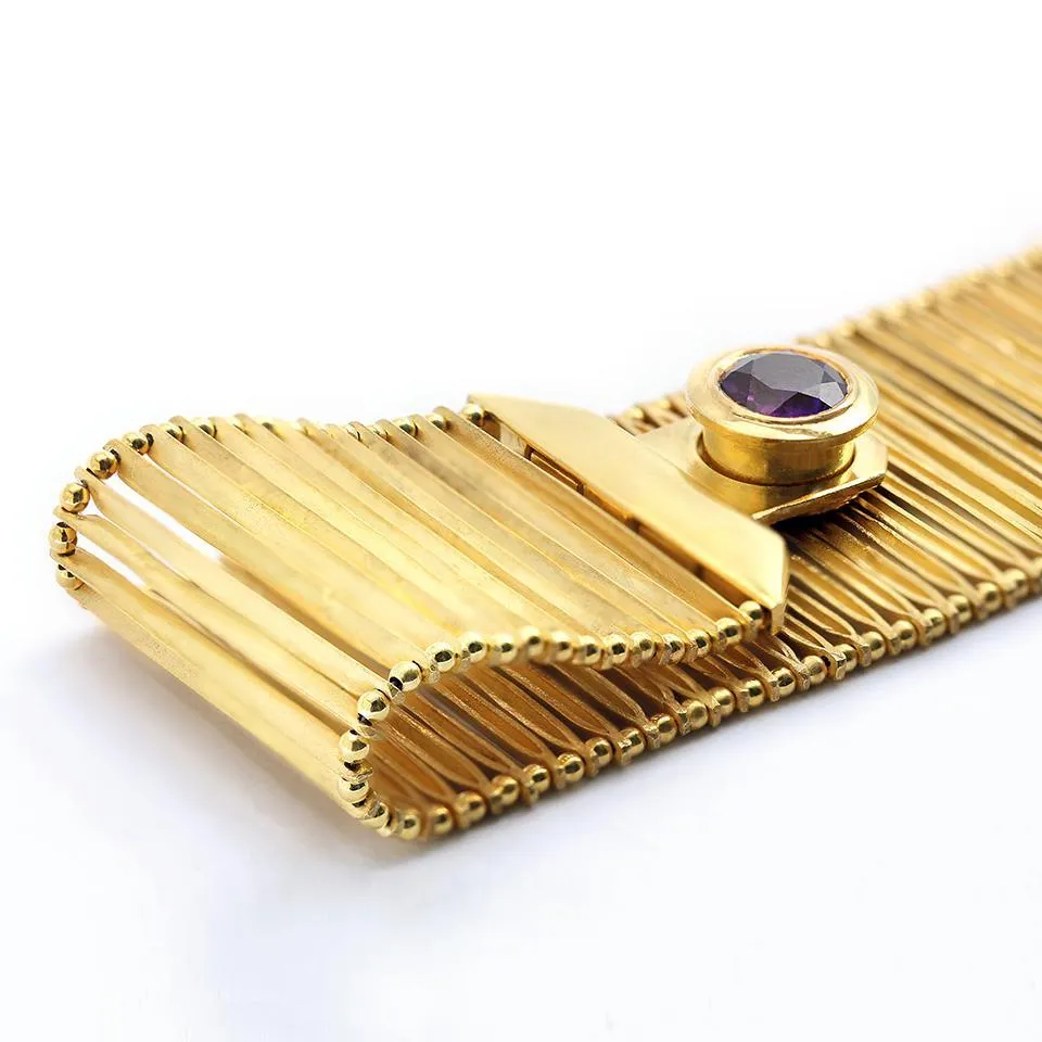 Flexi tach- design of gold bracelet for female