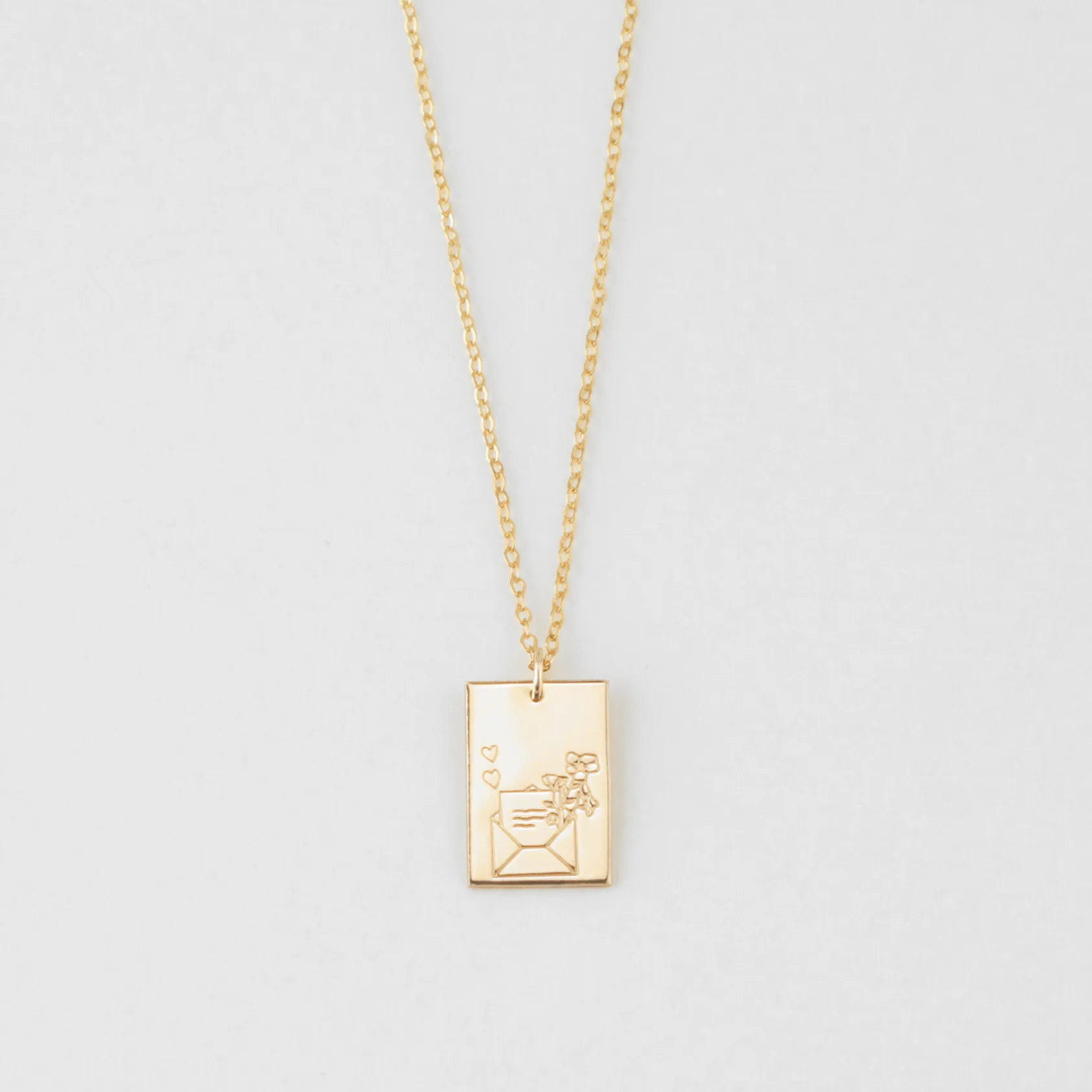 Floral Love Letter Necklace