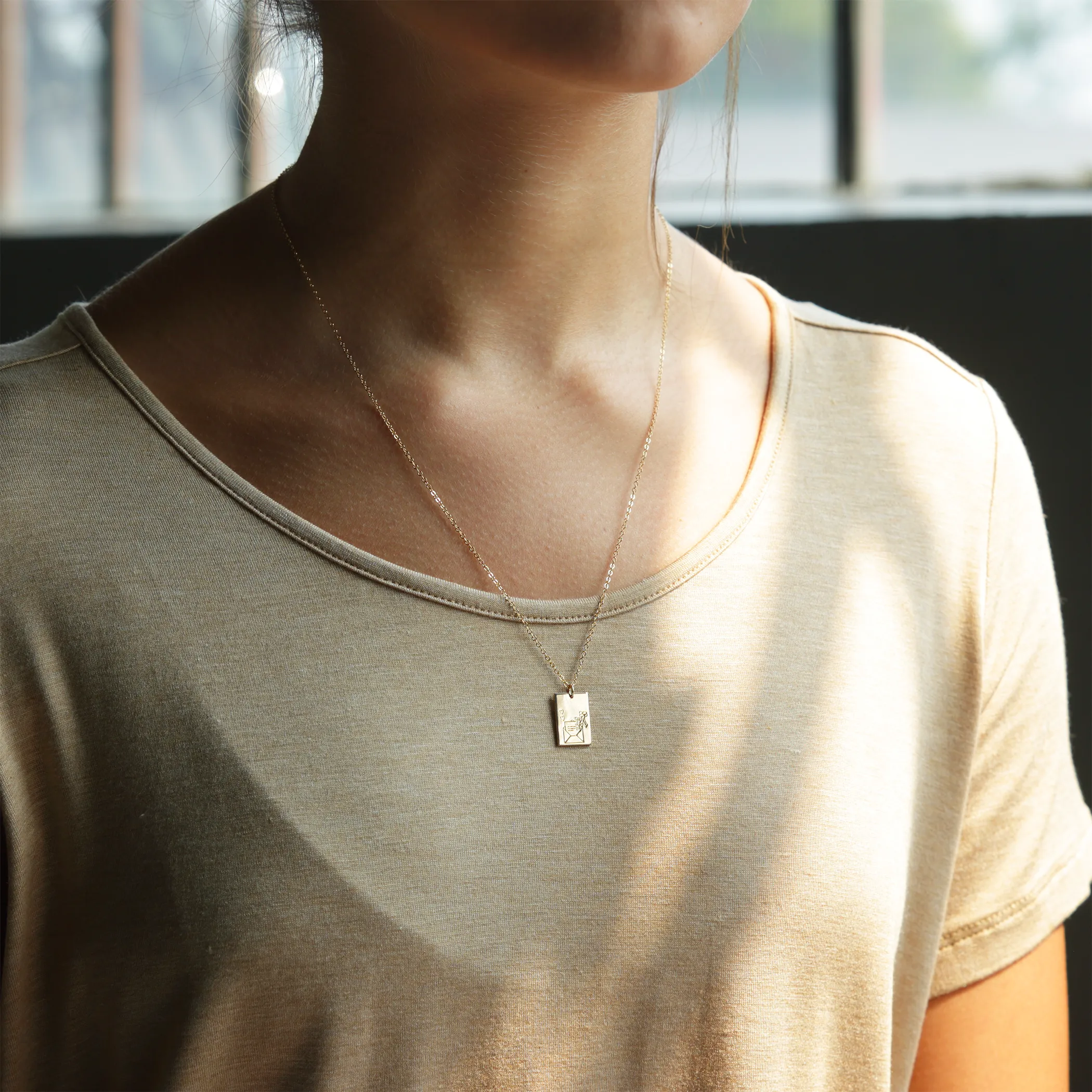 Floral Love Letter Necklace
