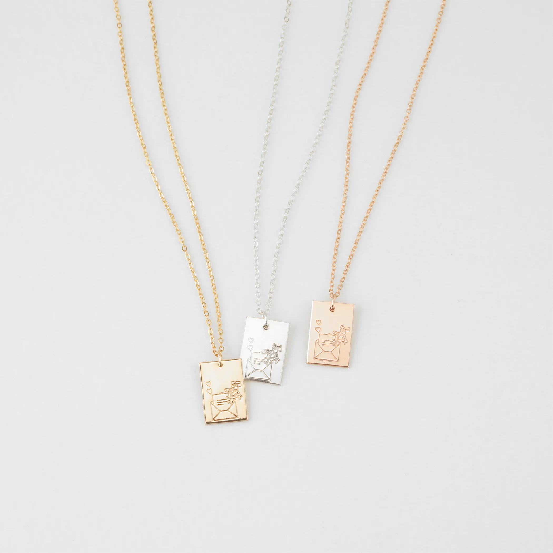 Floral Love Letter Necklace